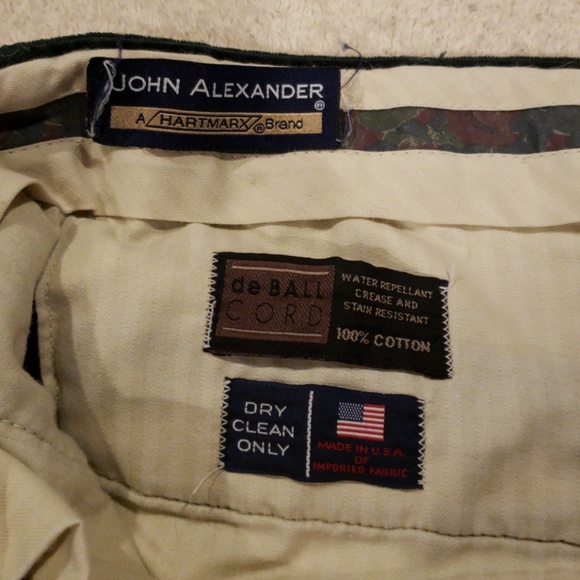 John Alexander Corduroy Pants Green 32/32 - Picture 3 of 4